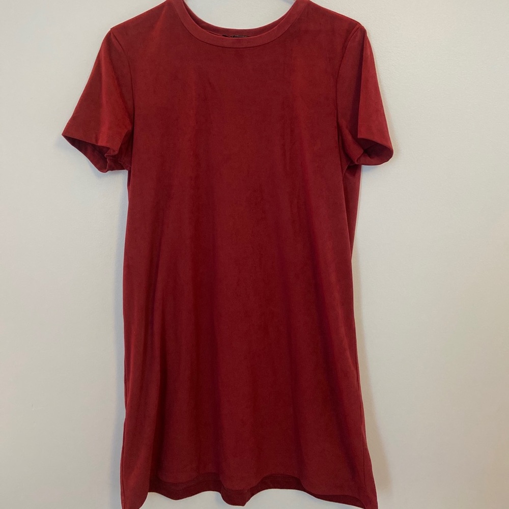 Maroon velvet mini Forever 21 Dress